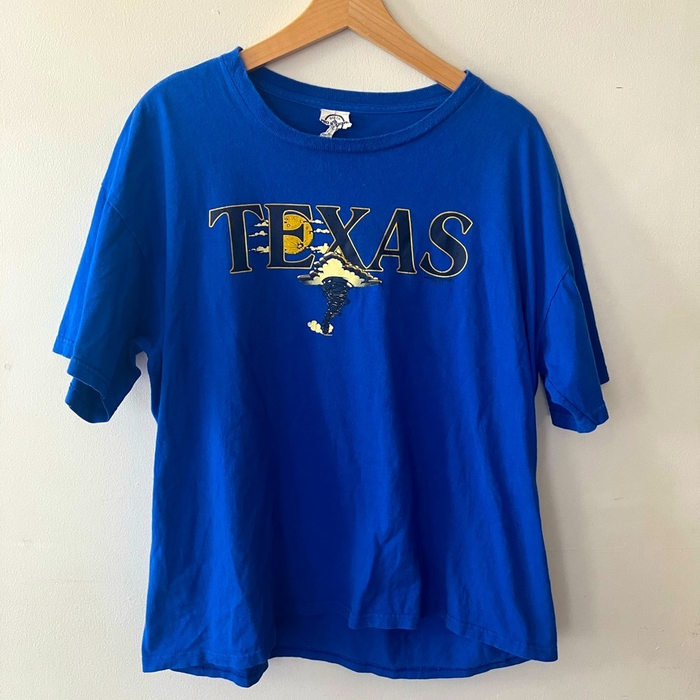 Texas tornado graphic delta t-shirt
